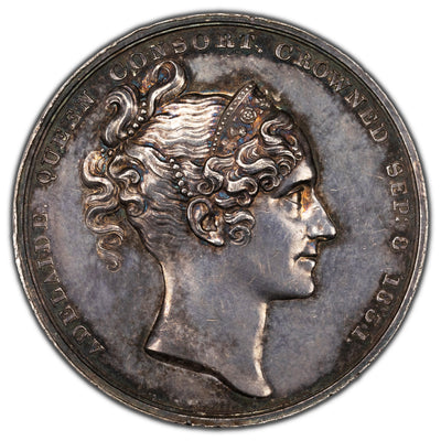 Great Britain William IV 1831 Coronation Silver Medal E #1251 BHM #1475