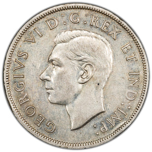 SOLD Canada 1947 Maple Leaf $1 Silver Dollar Coin - EF