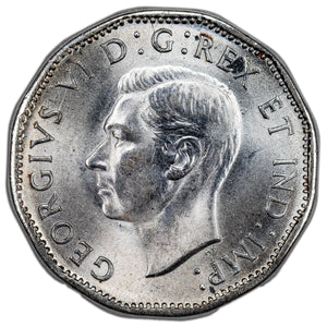 SOLD Canada 1944 5 Cents Nickel Coin - MS-64