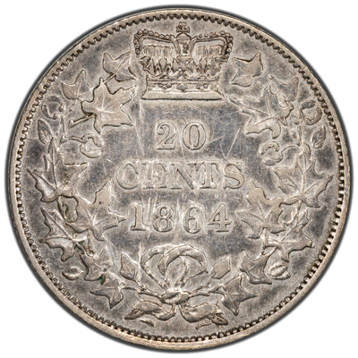 New Brunswick 1864 20 Cents Silver Coin