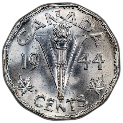 Canada 1944 5 Cents Nickel Coin - MS-64