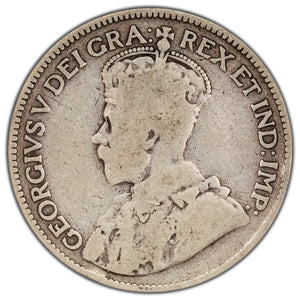 SOLD Canada 1915 25 Cents Quarter Silver Coin