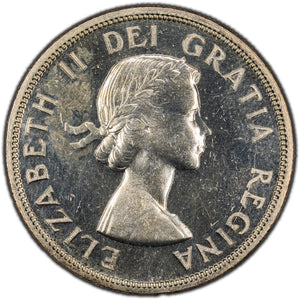 SOLD Canada 1956 $1 Silver Dollar Coin - PL Proof-Like Strike (cleaned)