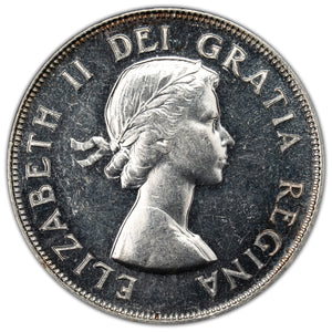 SOLD Canada 1953 NSF Large Date 50 Cents Half Dollar Coin - Almost Uncirculated