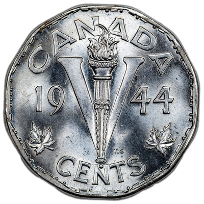 Canada 1944 5 Cents Nickel Coin - MS-64