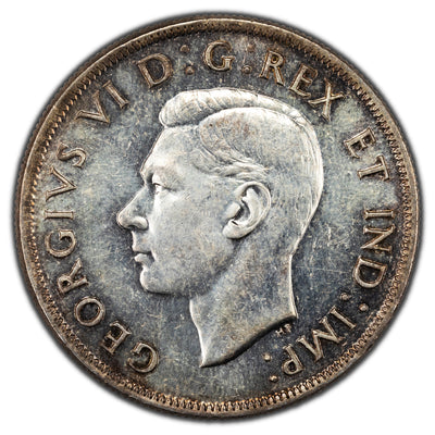 SOLD Canada 1945 5/5 $1 Silver Dollar Coin - AU