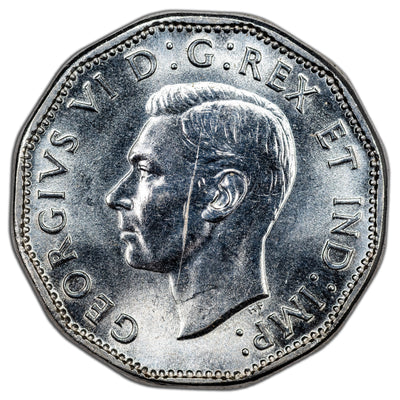 Canada 1944 5 Cents Nickel Coin - BU (scratch)