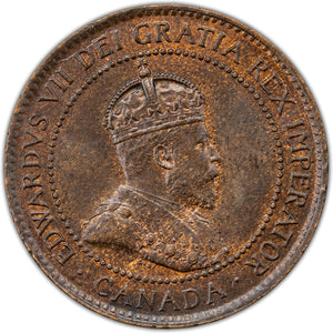 SOLD Canada 1903 1 Large Cent Coin - MS-62 Brown