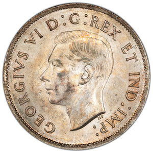SOLD Canada 1944 50 Cents Half Dollar Silver Coin - AU+