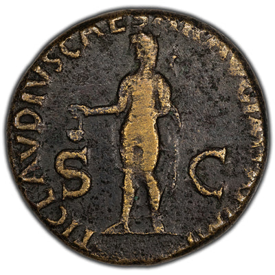 SOLD Ancient Rome Claudius AD 50-54 Dupondis Coin RIC #104