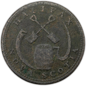 SOLD Nova Scotia 1816 1/2d Halfpenny Token NS-15A