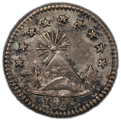 SOLD Bolivia 1853 1/4 Sol Silver Coin KM #117