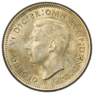 SOLD Australia 1941 One Shilling Silver Coin KM #39