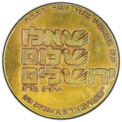 Israel 1979 21st Independence Day Bronze Medal 59mm