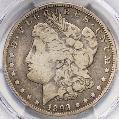 SOLD United States 1893-O $1 Morgan Silver Dollar Coin - PCGS VG-10
