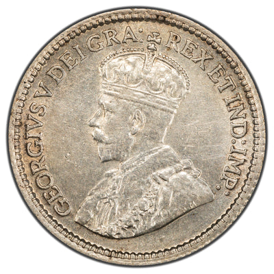 Canada 1915 5 Cents Silver Coin - Better Date!
