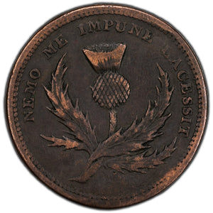 SOLD Canada Nova Scotia John Brown Halfpenny Token NS-16A1