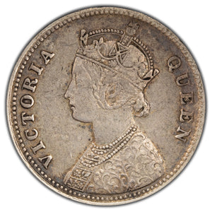 SOLD India 1862 1/4 Rupee Silver Coin