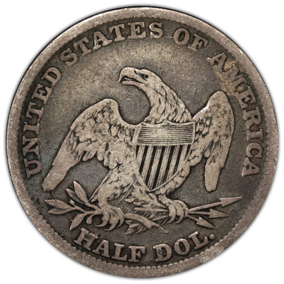 SOLD United States 1838 Reeded Edge 50 Cents Capped Bust Half Dollar Silver Coin