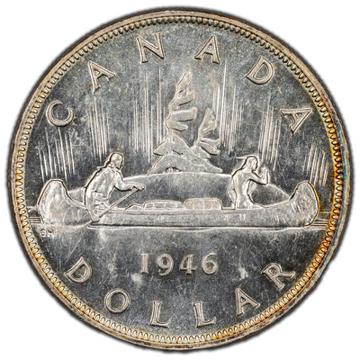 SOLD Canada 1946 $1 Silver Dollar Coin - AU