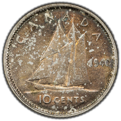 SOLD Canada 1940 10 Cents Dime Silver Coin