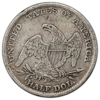 SOLD United States 1838 Reeded Edge 50 Cents Capped Bust Half Dollar Silver Coin