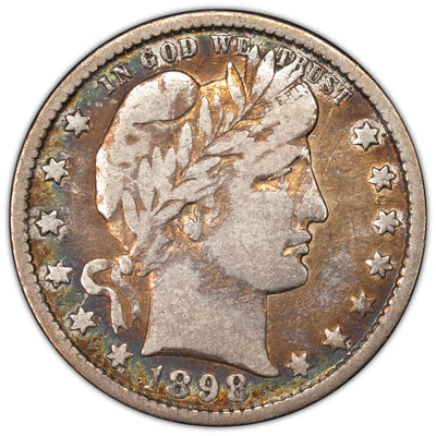 SOLD United States 1898-O 25 Cents Barber Quarter Silver Coin