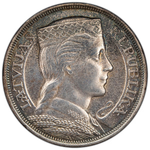 SOLD Latvia 1931 5 Lati Silver Coin
