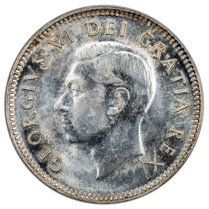 SOLD Canada 1950 10 Cents Dime Silver Coin - MS-60