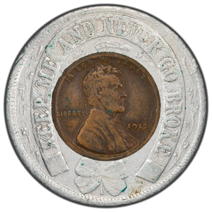 SOLD United States 1913 1 One Cent Lincoln Wheat Cent Encased Coin - Niagara Falls