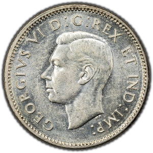 SOLD Canada 1946 10 Cents Dime Silver Coin - EF/AU