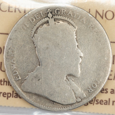 SOLD Canada 1906 Small Crown 25 Cents Quarter Silver Coin - ICCS Fair