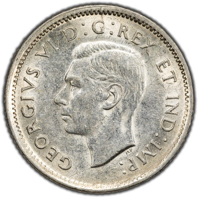 SOLD Canada 1943 10 Cents Dime Silver Coin - EF