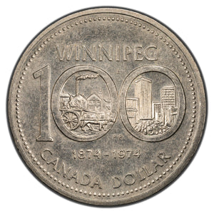 SOLD Canada 1974 Double Yoke #2 $1 Dollar Coin
