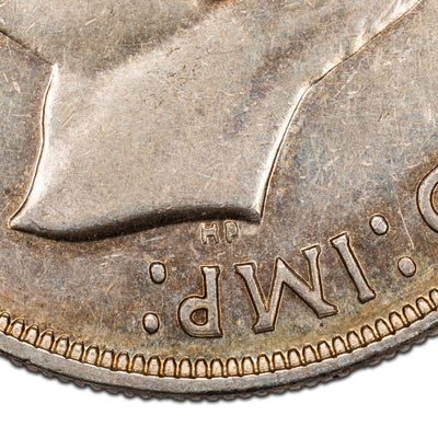 SOLD Canada 1947 Pointed 7 4xHP $1 Silver Dollar Coin
