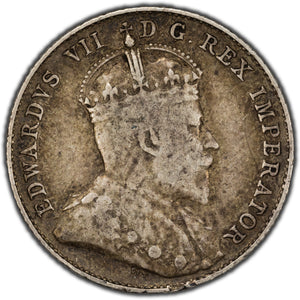 SOLD Canada 1905 10 Cents Dime Silver Coin - VG/F