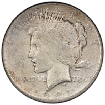 United States 1921 High Relief $1 Peace Dollar Silver Coin