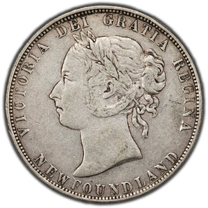 Newfoundland 1899 50 Cents Silver Coin