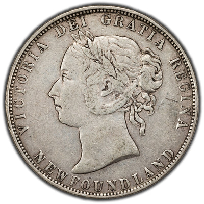 Newfoundland 1899 50 Cents Silver Coin