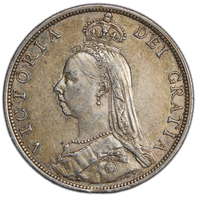Great Britain 1890 Florin Silver Coin