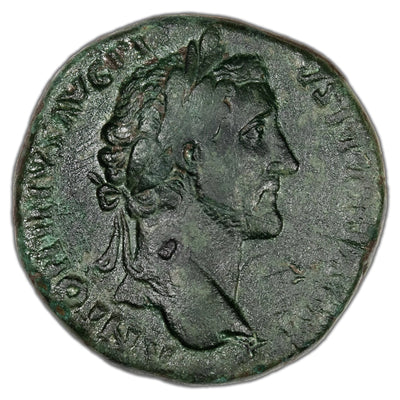Ancient Rome AD 153-154 Antoninus Pius AE Sestertius RIC #916b 22.58g