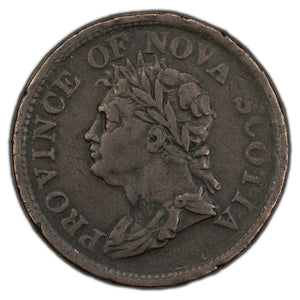 SOLD Canada Nova Scotia 1824 One Penny Token NS-2A2