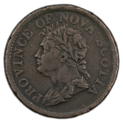 Canada Nova Scotia 1824 One Penny Token NS-2A2