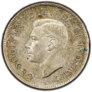 SOLD Canada 1938 25 Cents Quarter Silver Coin - EF
