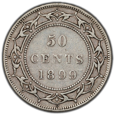 Newfoundland 1899 50 Cents Silver Coin