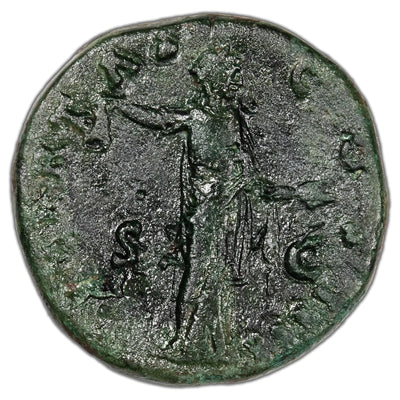 Ancient Rome AD 153-154 Antoninus Pius AE Sestertius RIC #916b 22.58g
