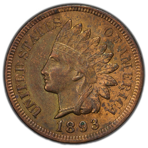 SOLD United States 1893 1 Cent Indian Head Penny Coin