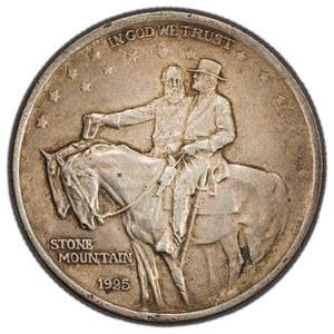 SOLD United States 1925 Stone Mountain 50 Cents Half Dollar Silver Commemorative Coin