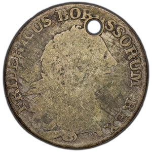 SOLD Germany Prussia 1770-A 1/3 Thaler Silver Coin KM #303 - Holed