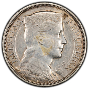 SOLD Latvia 1931 5 Lati Silver Coin